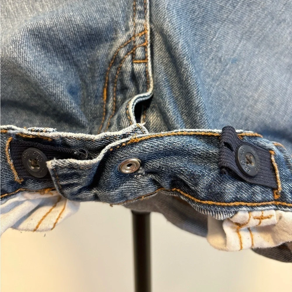 The Children’s Place Medium Wash Denim Straight Leg Adjustable Waist Tab Jeans